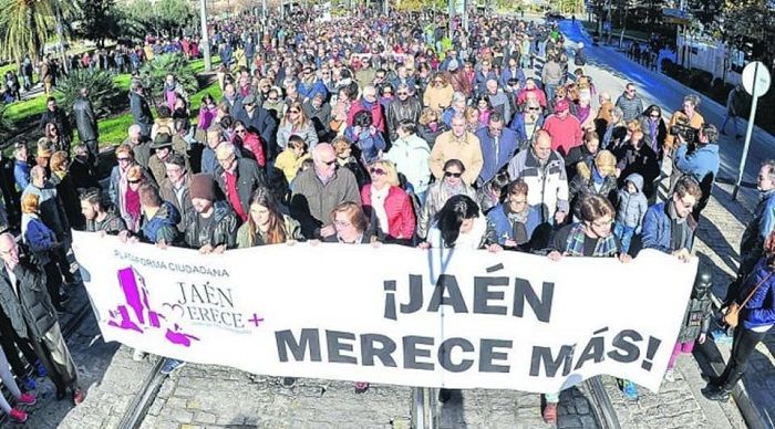 Jaén parece gafada