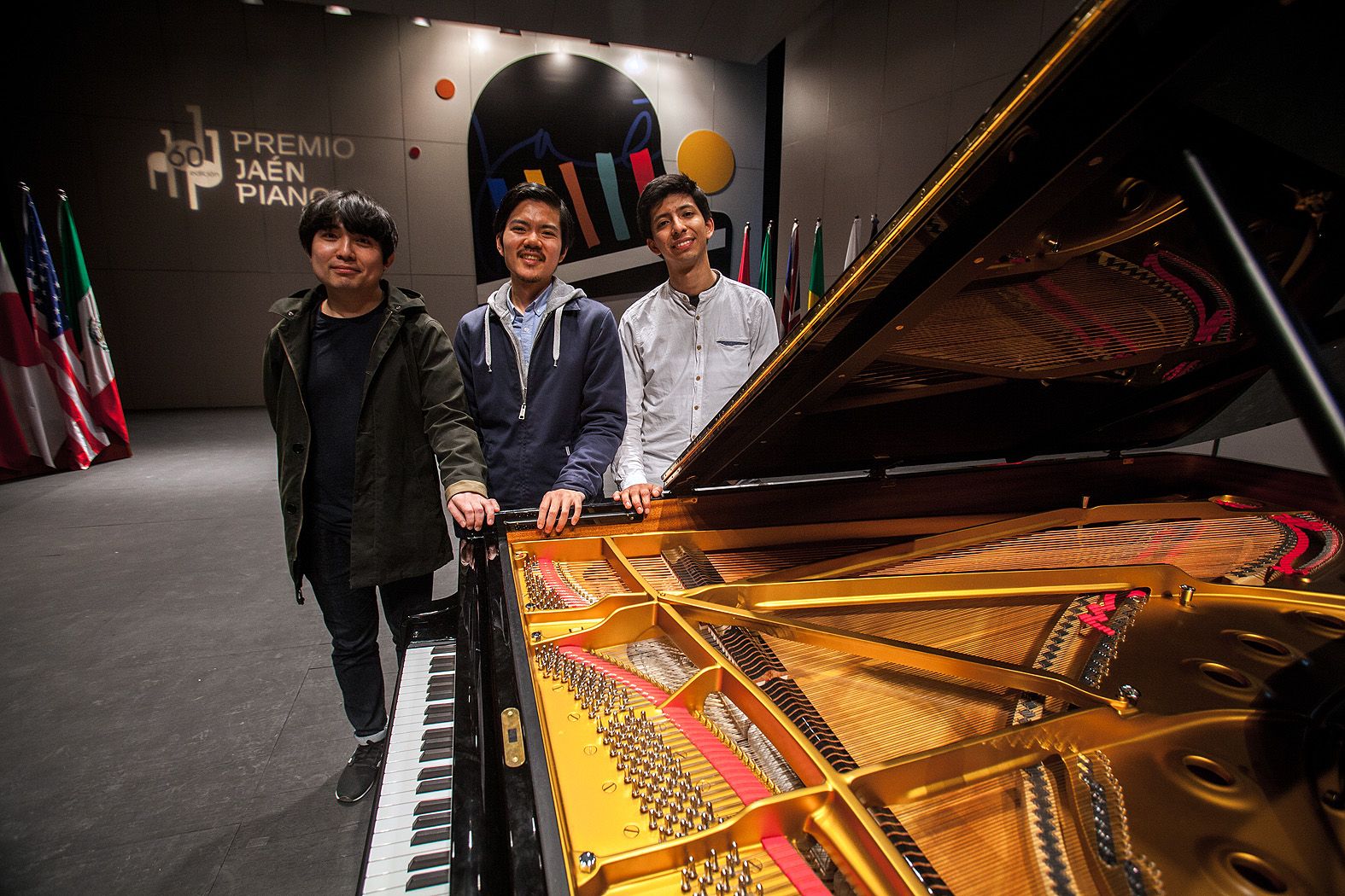 60º PREMIO «JAÉN» DE PIANO: Jorge Nava Vásquez, Honggi Kim y Jim-Hyem, a la final