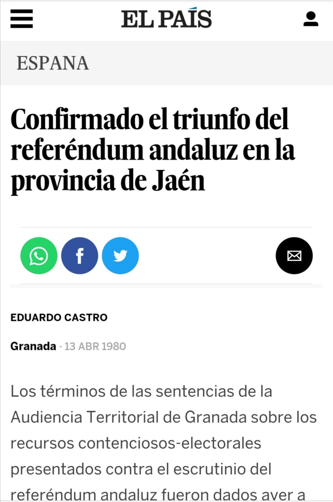 LA AUTONOMÍA EN JAÉN, 40 AÑOS DESPUÉS