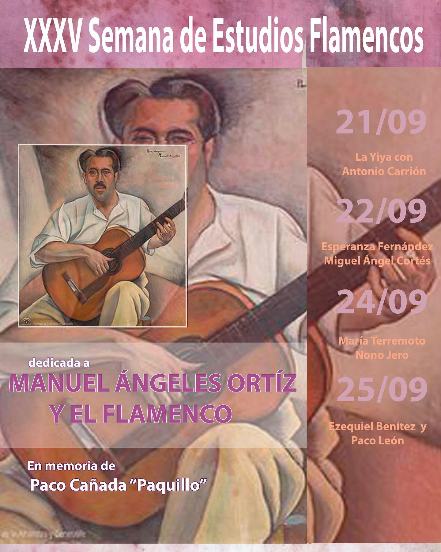 LA SEMANA DE ESTUDIOS FLAMENCOS RINDE HOMENAJE A MANUEL ÁNGELES ORTIZ