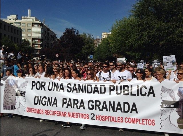 Granada protesta, Jaén se calla