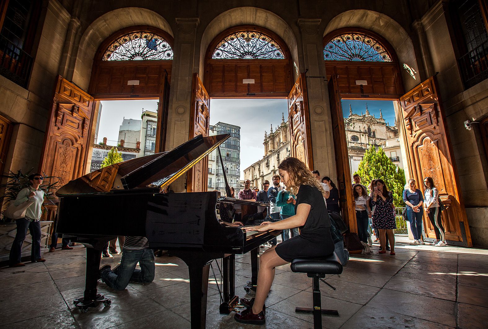 El 59º Premio «Jaén» de Piano comienza a sonar en la calle con conciertos de alumnos de los conservatorios